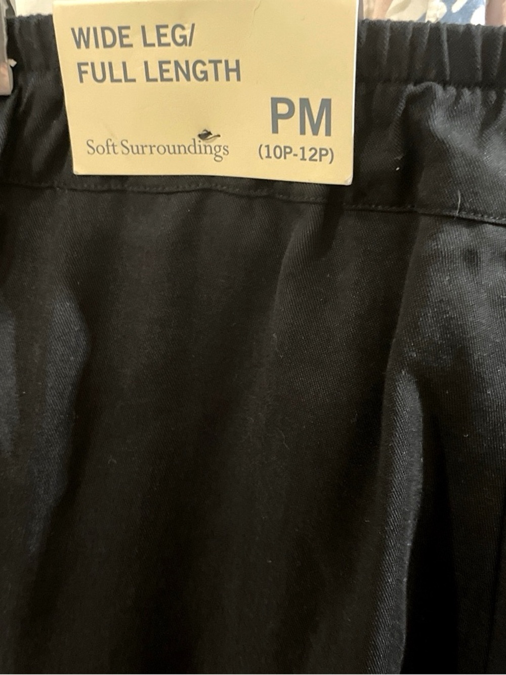 Soft Surroundings Black Wide-Leg Pants PM